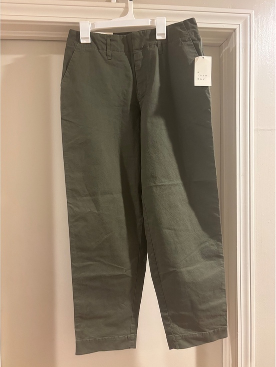 a new day Pants - A New Day Olive High Rise Straight Pants Women’s 14R Stretch NWT